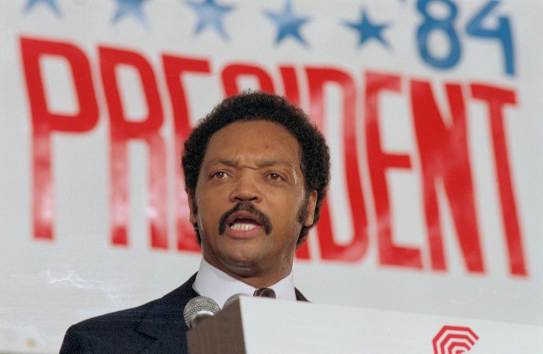 African American Activist Jesse Jackson Announces His Candidacy