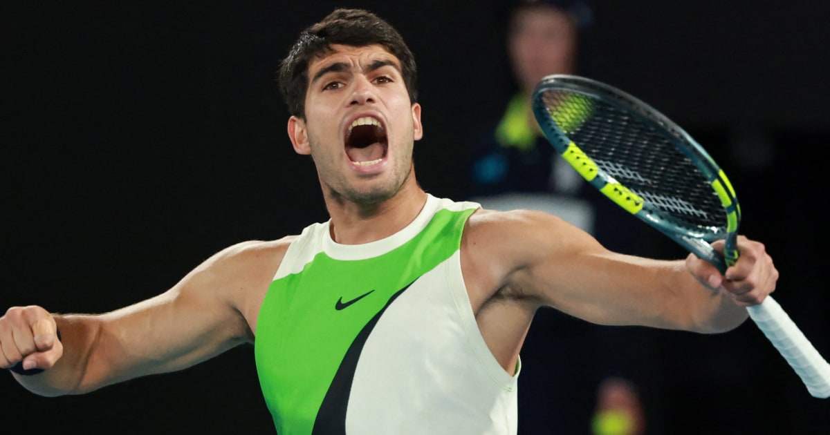 Carlos Alcaraz beats Novak Djokovic to become the youngest man to complete a career Grand Slam