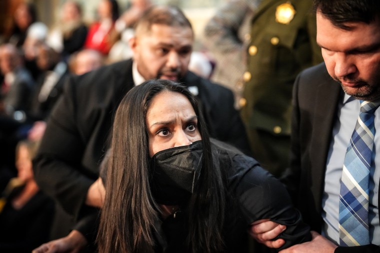 Rahman said the House sergeant-at-arms told her she was arrested because “I was standing up. Silently. No buttons, no facial expressions, no gestures, no signs.”