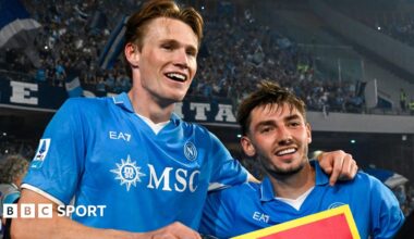 Napoli's Scott McTominay and Billy Gilmour