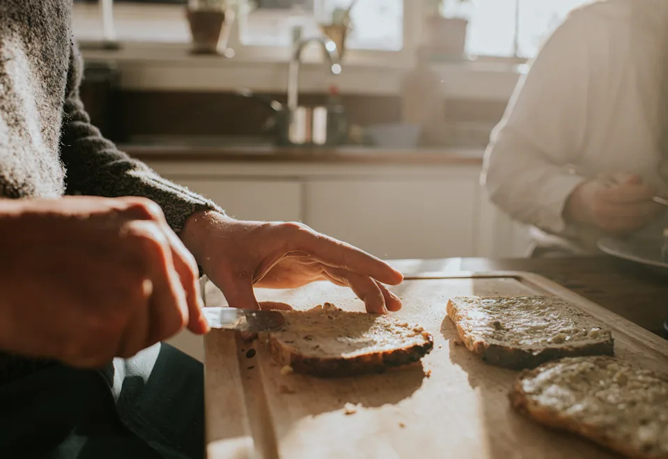 Brown bread made with intact grains delivers more nutrients.