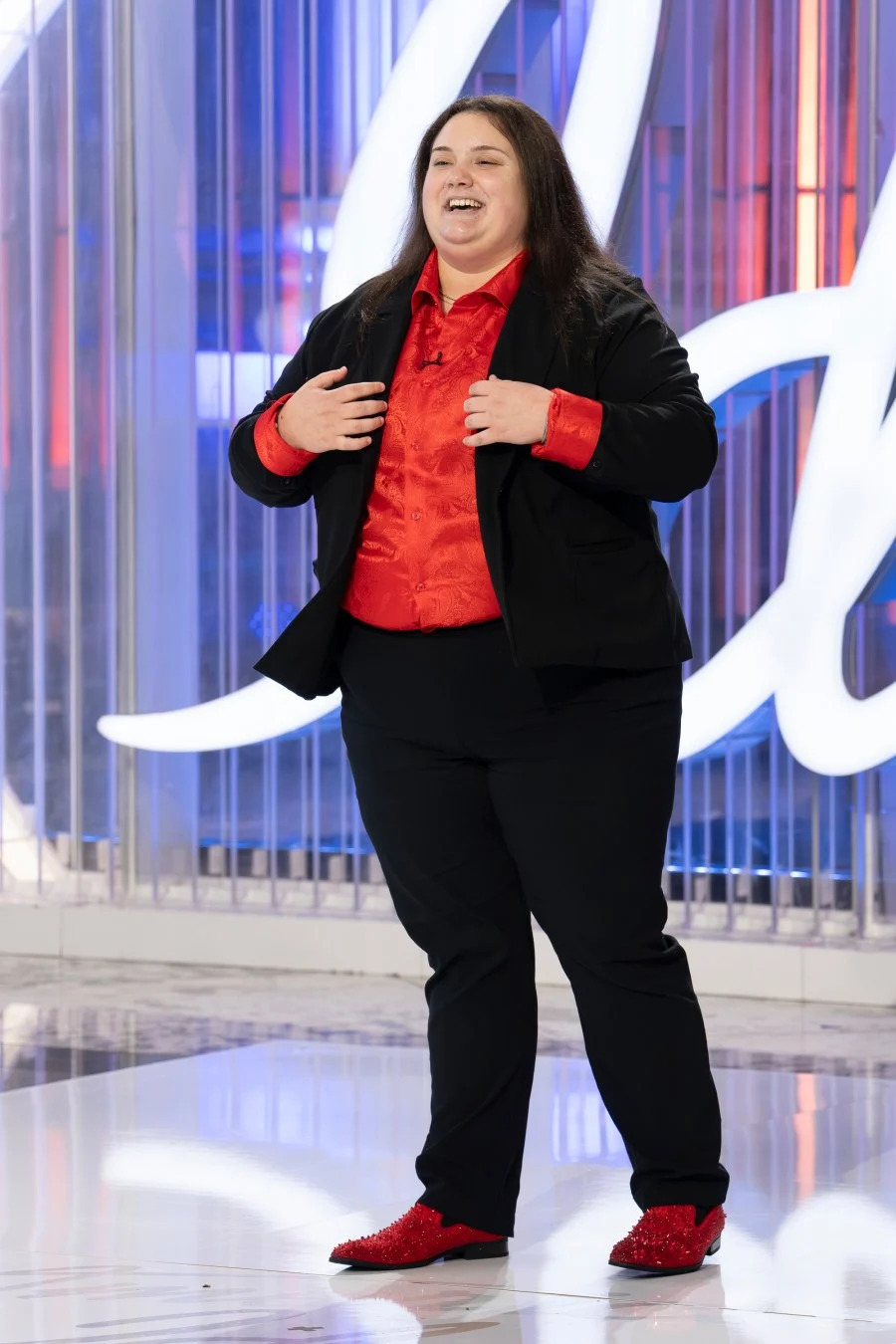 Spino during her audition.