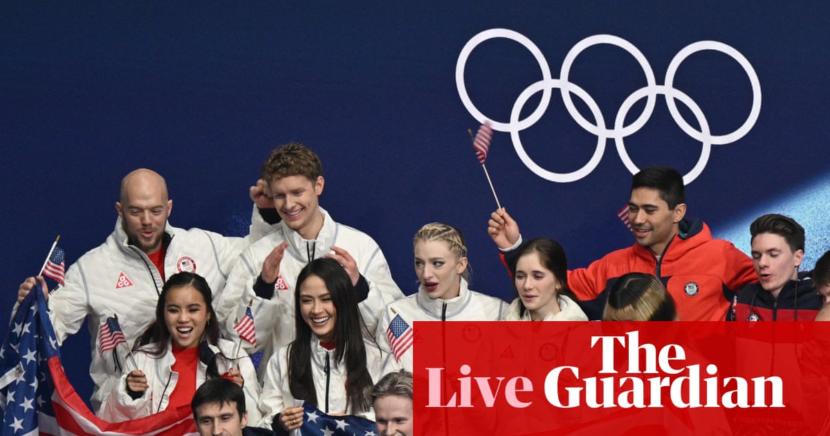 Winter Olympics 2026: USA take gold in figure skating team event – as it happened | Winter Olympics 2026