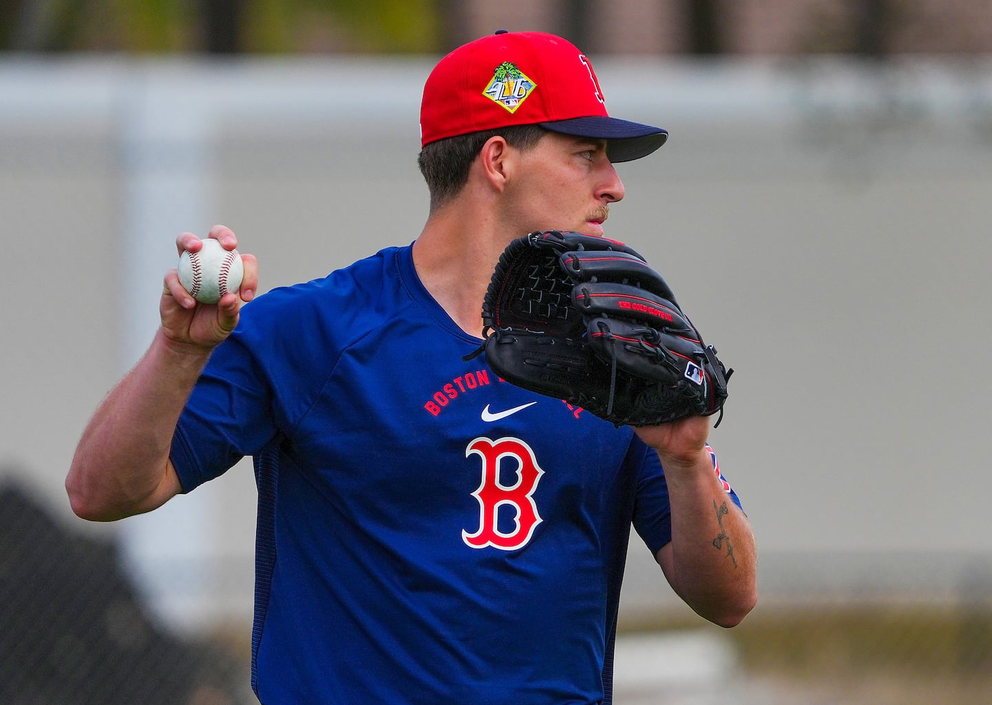 Righthander Tyler Uberstine will start the Red Sox' first exhibition game of the spring, Friday afternoon against Northeastern.