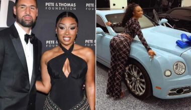 Megan Thee Stallion Receives a Blue Birthday Bentley from Boyfriend Klay Thompson