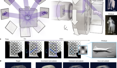 Sub-second volumetric 3D printing by synthesis of holographic light fields