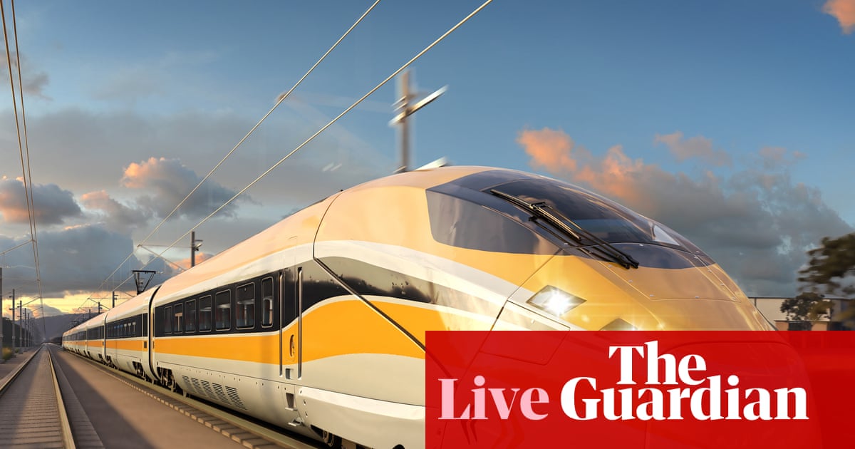 Australia news live: high-speed rail could link Sydney to Melbourne ‘in under three hours’, PM says | Australia news
