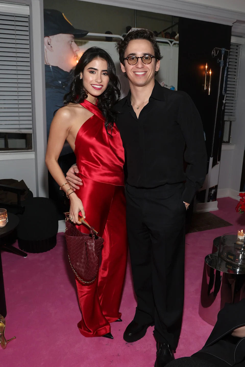LOS ANGELES, CALIFORNIA - JANUARY 10: (L-R) Ana Amelia Batlle Cabral and Marcello Hernández attend W Magazine's Annual Best Performances Party at Chateau Marmont on January 10, 2026 in Los Angeles, California.  (Photo by Jerritt Clark/Getty Images for W Magazine)