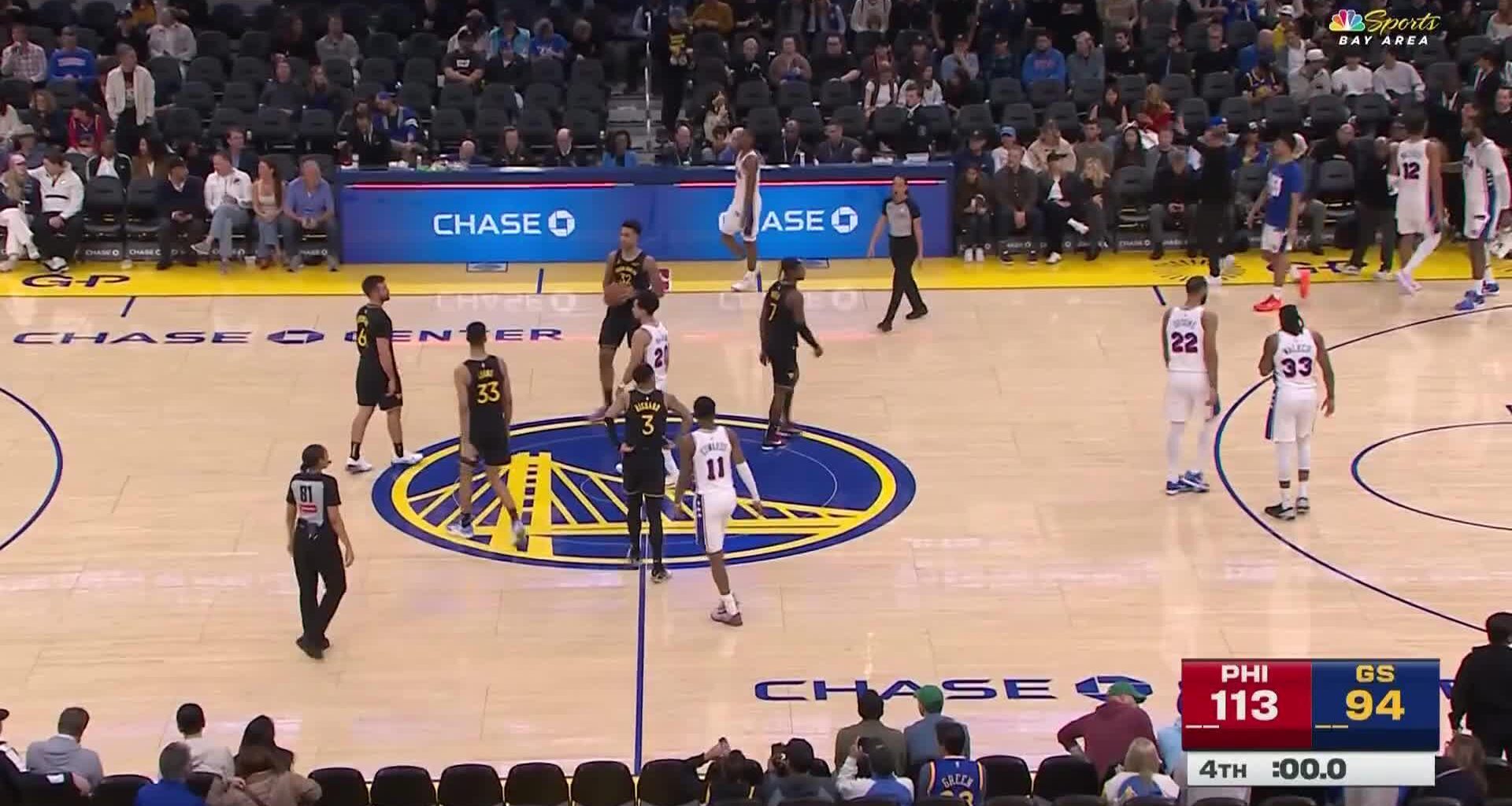 VJ Edgecombe scores 25 in 76ers' 4th straight win, 113-94 over Warriors with Curry sidelined