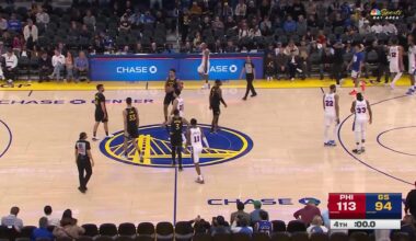 VJ Edgecombe scores 25 in 76ers' 4th straight win, 113-94 over Warriors with Curry sidelined