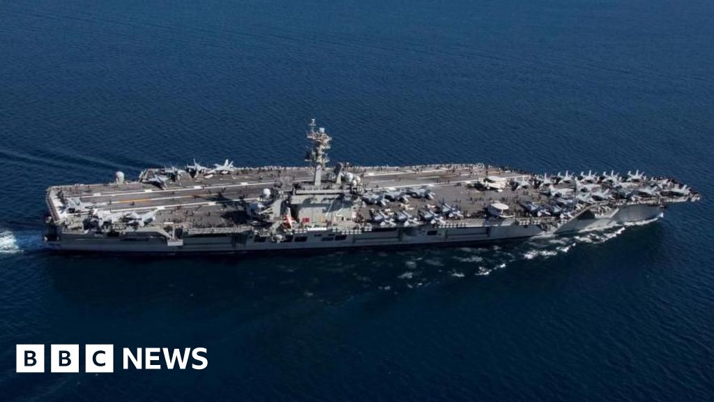 US says it shot down Iranian drone flying towards aircraft carrier - BBC