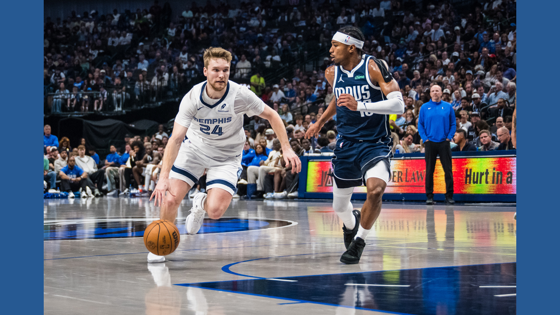 Cam Spencer sparks a short-handed Grizzlies rout of the Mavericks, 124-105