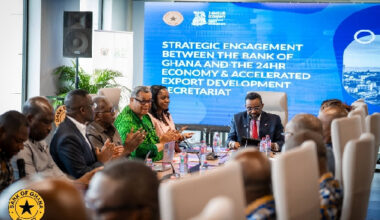 Dr Asiama meets 24HR+ Economy Secretariat to strengthen policy coordination