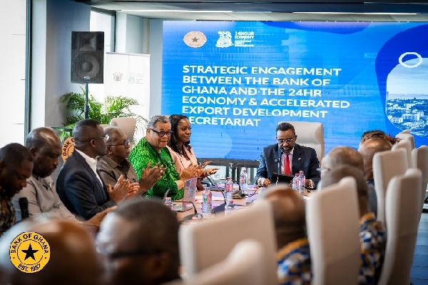 Dr Asiama meets 24HR+ Economy Secretariat to strengthen policy coordination