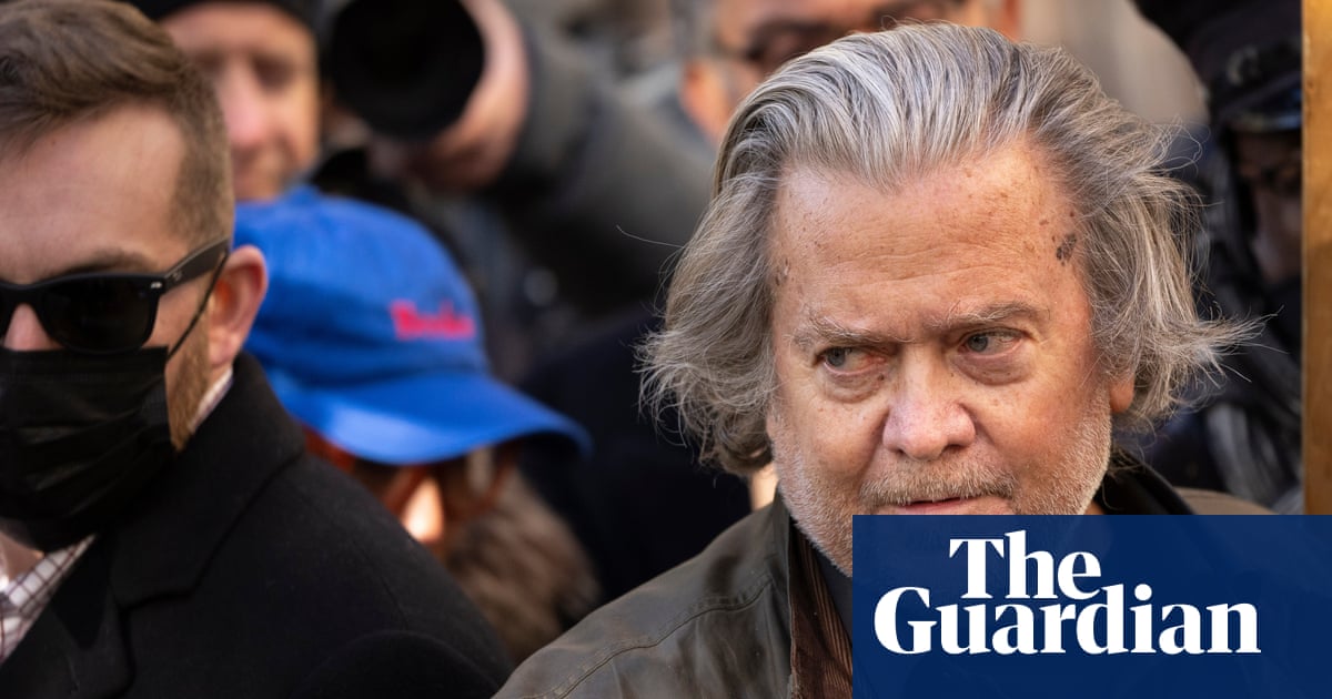 Trump justice department moves to dismiss Steve Bannon criminal case | US news