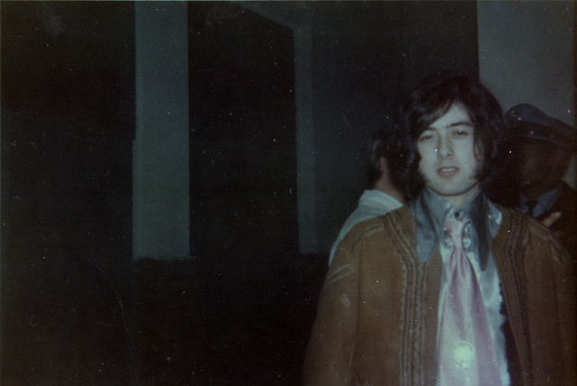 Jimmy Page backstage while touring with The Yardbirds