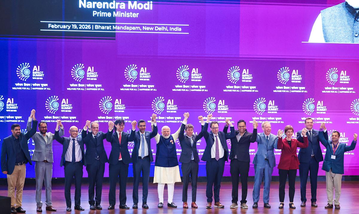 Modi’s AI summit turns awkward as tech leaders Sam Altman and Dario Amodei dodge contact