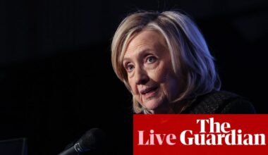Hillary Clinton accuses Trump administration of Epstein files cover-up – US politics live | Trump administration