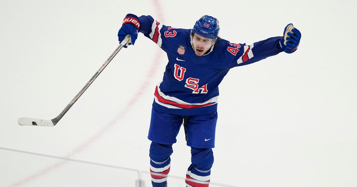 Quinn Hughes’ overtime winner lifts U.S. past Sweden, into Olympic semifinals