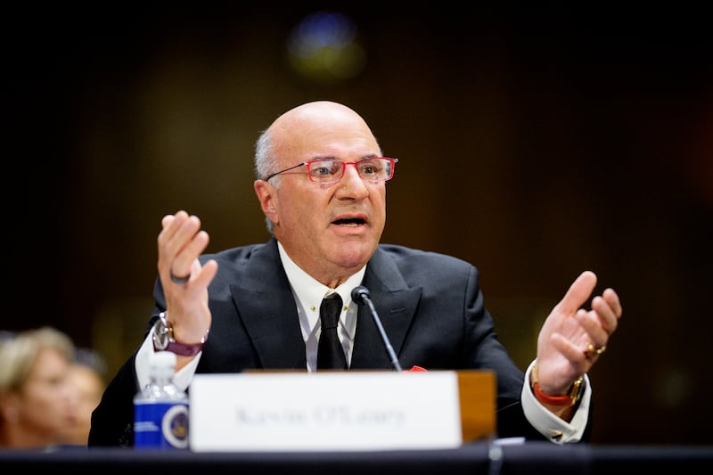 Kevin O'Leary speaks before a Senate Committee.