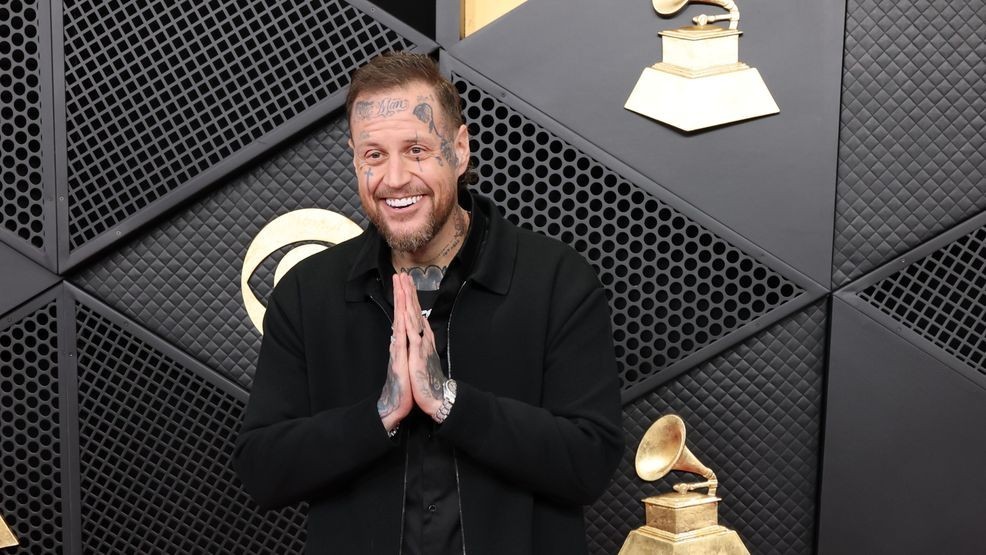 LOS ANGELES, CALIFORNIA - FEBRUARY 01: Jelly Roll attends the 68th GRAMMY Awards at Crypto.com Arena on February 01, 2026 in Los Angeles, California. (Photo by Amy Sussman/Getty Images)