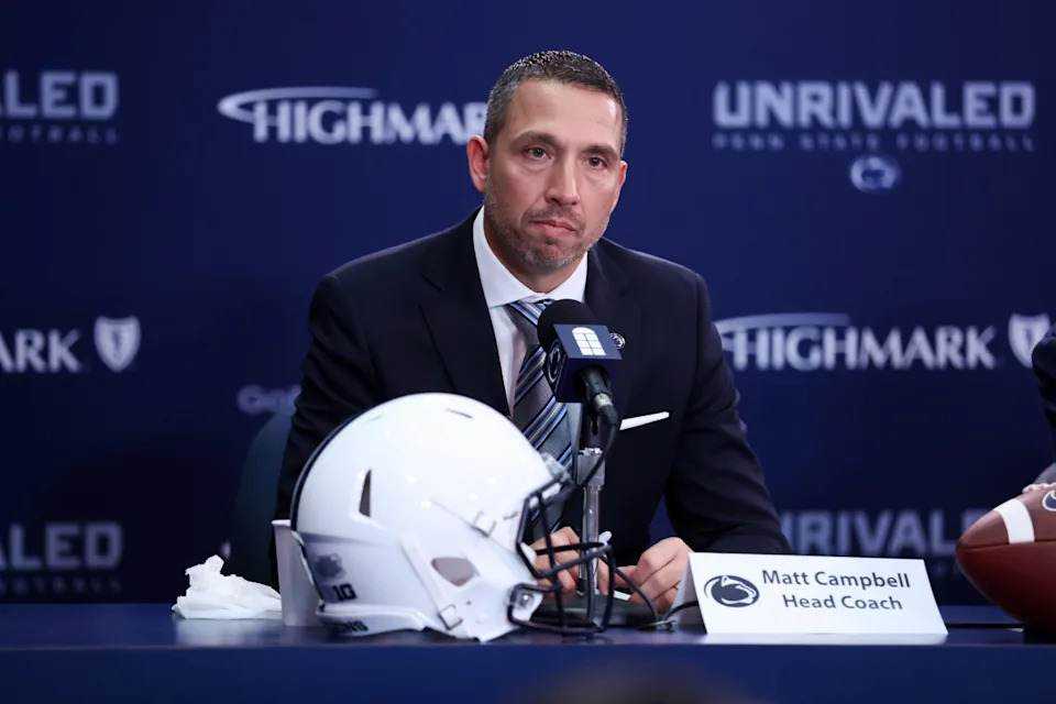 Penn State Nittany Lions head coach Matt Campbell.Matthew O'Haren-Imagn Images