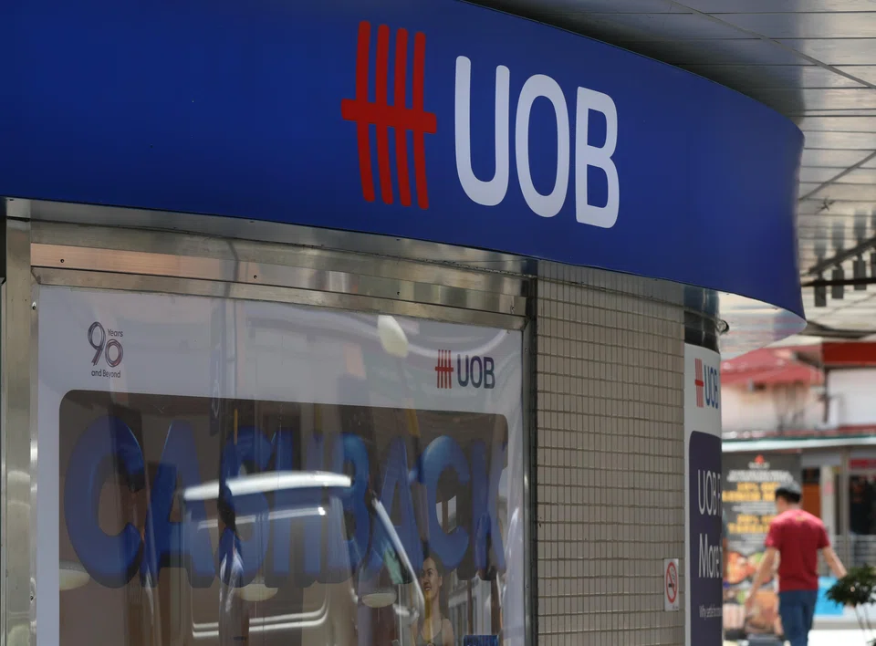 UOB shares hit a one-month low in early trade on Tuesday, falling as much as 4.6%.