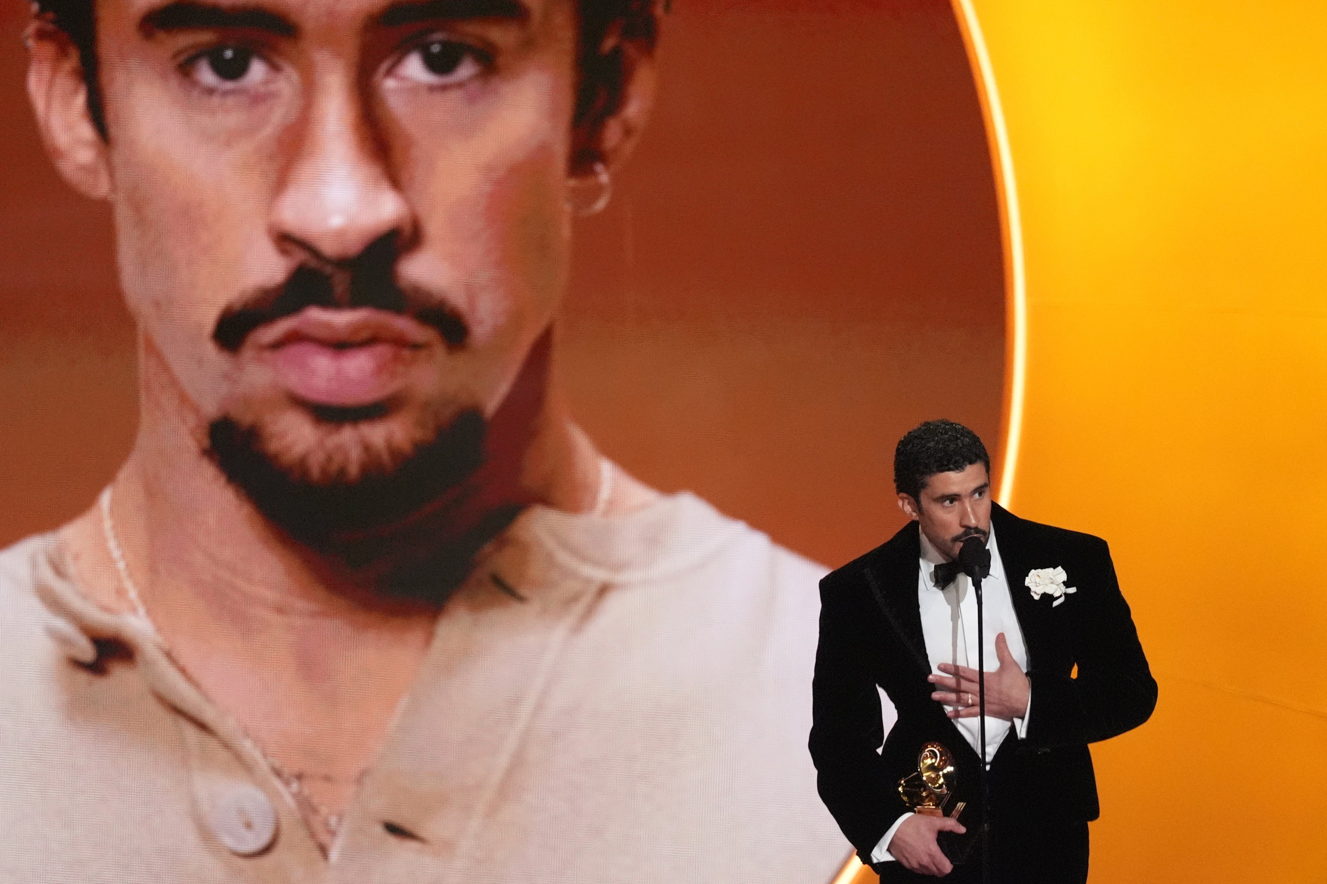 ‘Before I say thanks to God, I'm going to say ICE out’ – Bad Bunny accepts the award for Best Música Urbana Album at the 2026 Grammys