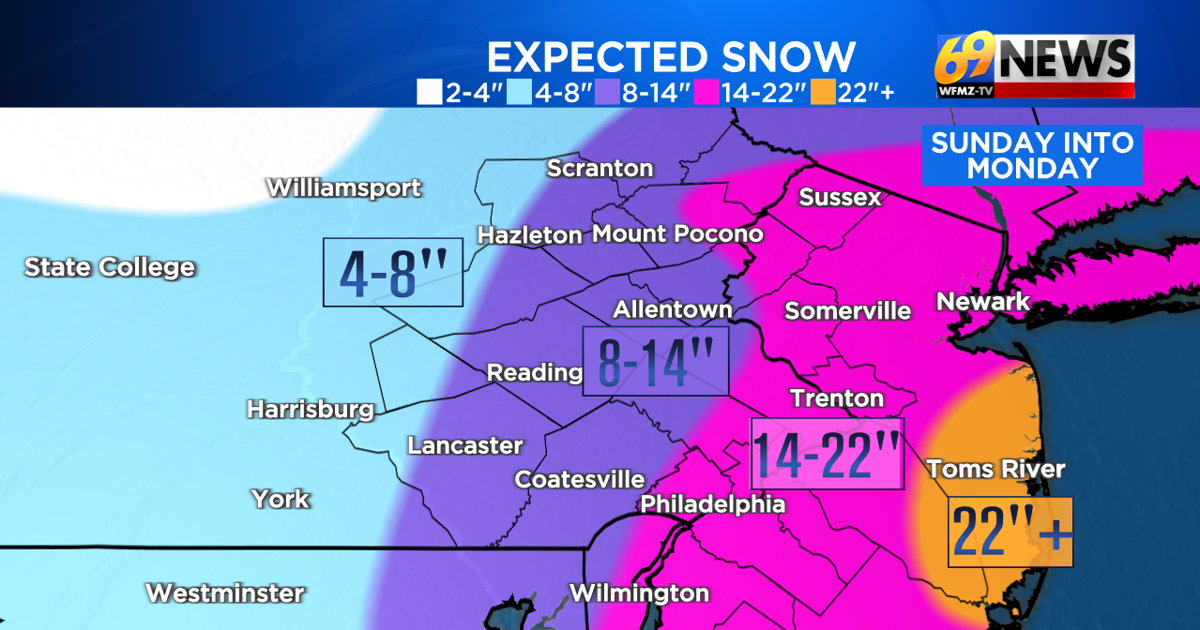 The latest on Sunday's Nor'easter: Snowfall amounts continue to increase, but still a few lingering questions | Weather