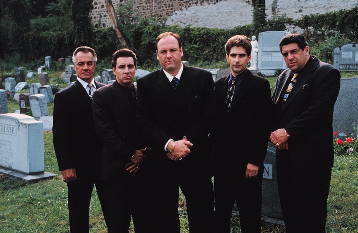 "The Sopranos" actors Tony Sirico, Steven Van Zandt, James Gandolfini, Michael Imperioli and Vincent Pastore.