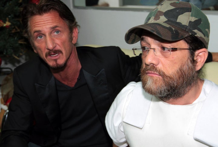 Jacob Ostreicher (right) and Sean Penn, pictured in 2012.