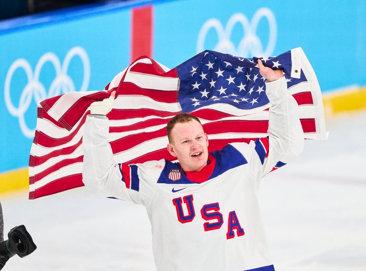 Brady Tkachuk of Team United States responded to an AI video of him posted by the White House.
