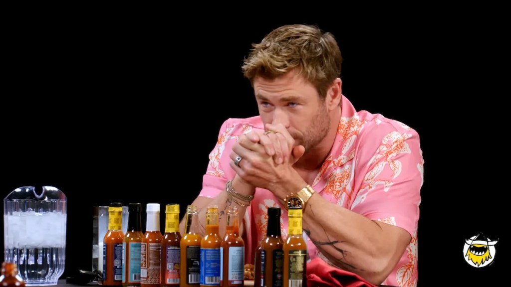 Chris Hemsworth Says ‘Hot Ones’ Had to Stop Production After Spice Made Him Sick: ‘I Was on the Floor’