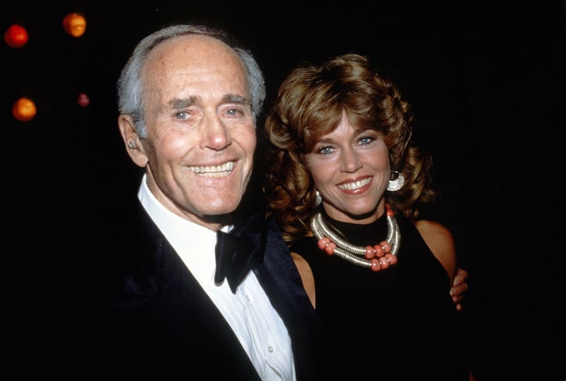 Jane Fonda with father Henry Fonda
