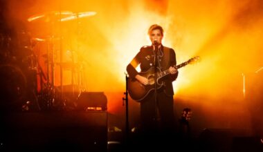 Brandi Carlile performs at Xfinity Mobile Arena in South Philadelphia on Tuesday, Feb. 10, 2026, on the first date of her "Human Tour."