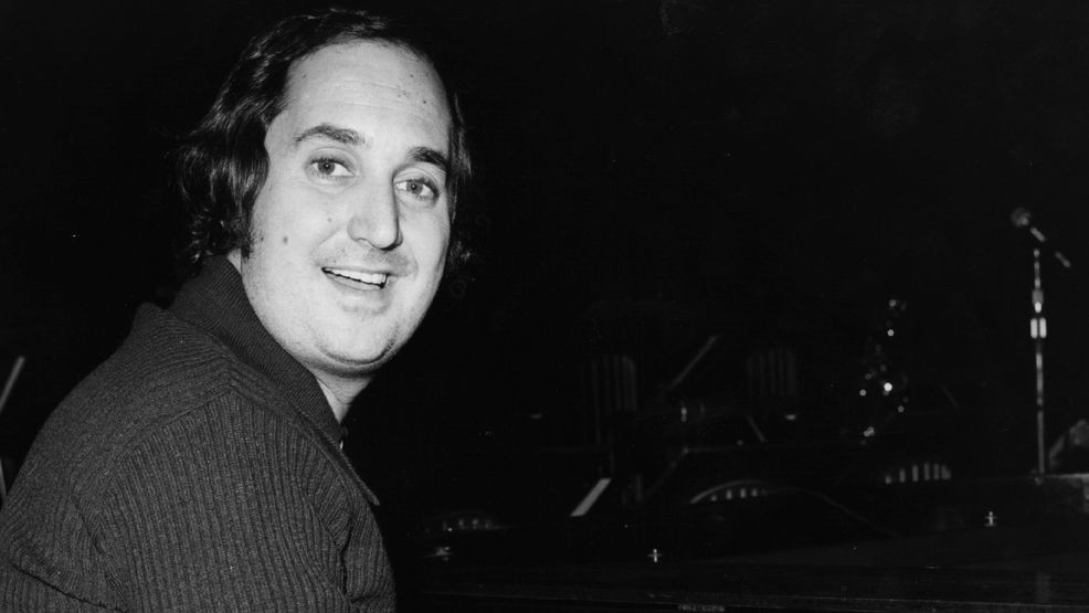 American hit-song composer, singer and pianist Neil Sedaka, sitting at the piano during a rehearsal for his appearance at The Talk Of The Town, London. Original Publication: People Disc - HO0299 (Photo by Frank Barratt/Getty Images)