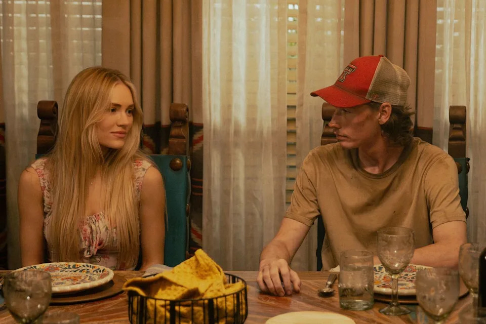 Michelle Randolph as Ainsley Norris and Jacob Lofland as Cooper Norris in 