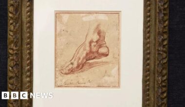 Newly discovered Michelangelo foot sketch sells for £16.9m - BBC