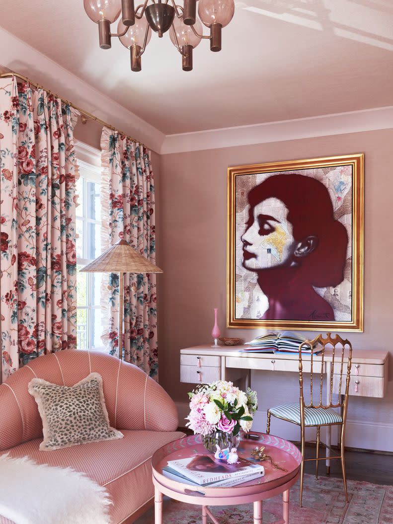 georgian home\, in raleigh\, north carolina designed by charlotte lucas design daughter's sunroom girl's bedroom