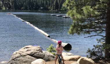 Biking at Pinecrest Lake