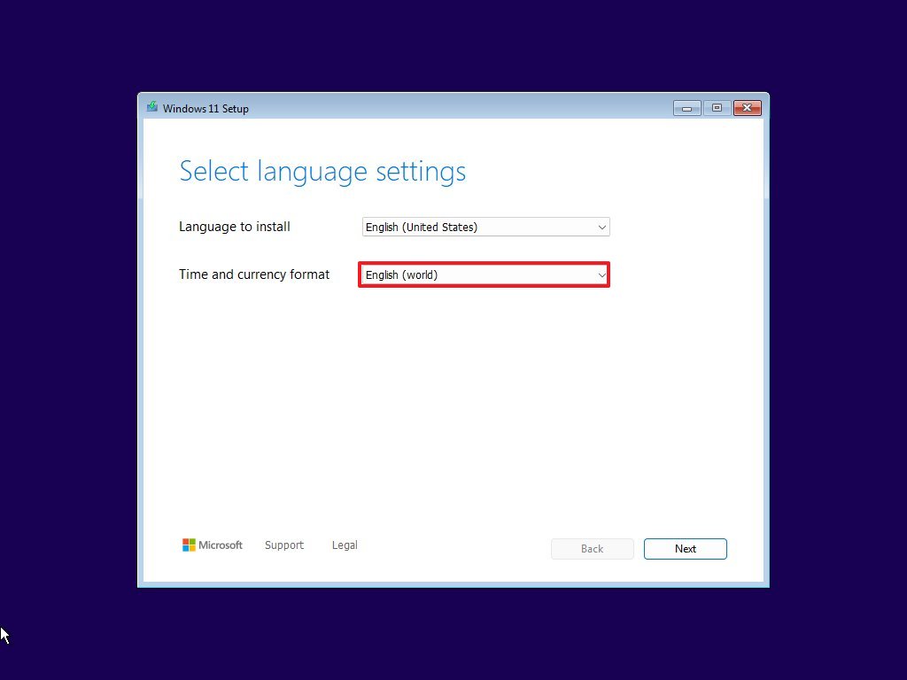 Windows 11 setup debloat option