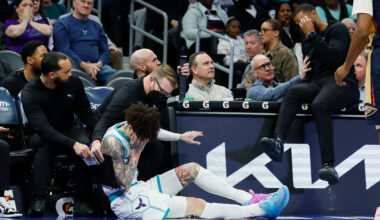 LaMelo Ball leaves game against Pelicans briefly, returns after collision with coach