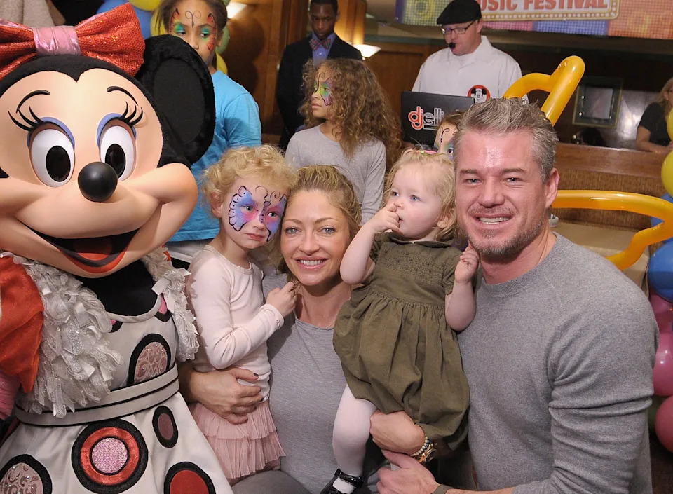 The model called off their divorce amid Dane’s diagnosis last year. They’re seen here with their daughters at Disney Live! Mickey’s Music Festival at Madison Square Garden in 2013. Michael Loccisano