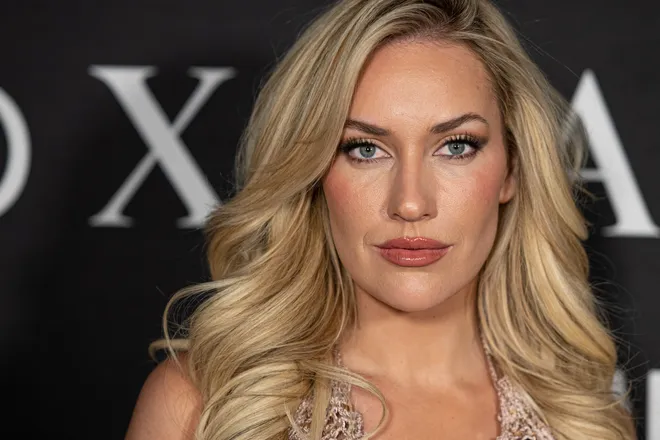 Paige Spiranac attends the TAO x Maxim Big Game Party.