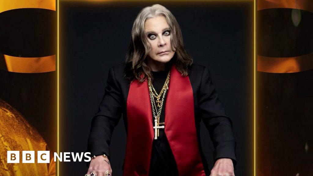 Robbie Williams leads supergroup in Brits tribute to Ozzy - BBC
