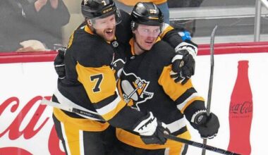 Surging Penguins honor 2016 Stanley Cup squad, hold off Rangers for 6th straight victory