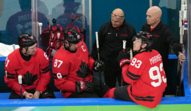 Injured Canada captain Sidney Crosby’s status uncertain for the Olympic gold medal game