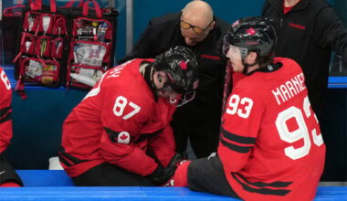 Injured captain Sidney Crosby out for Canada against the U.S. in the Olympic gold medal game