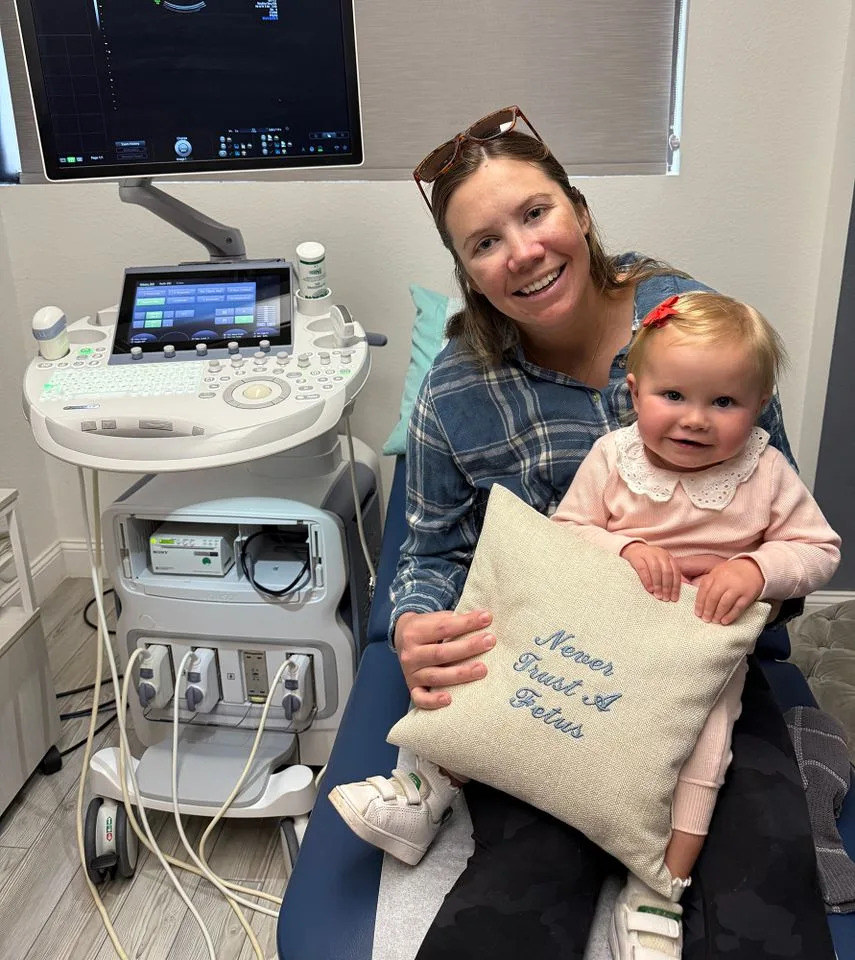 Allison Wilcox and her daughter. Allison Wilcox