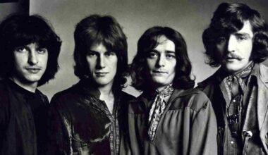 Ten Years After posing for a photograph in the late 1960s